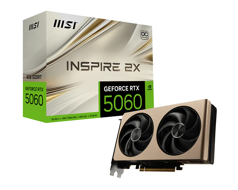 MSI GeForce RTX 5060 8G INSPIRE 2X OC